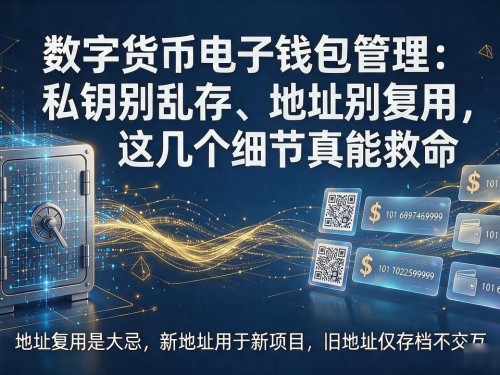 数字货币电子钱包管理：私钥别乱存、地址别复用，这几个细节真能救命