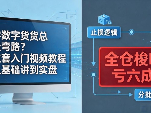 学数字货币总走弯路？这套入门视频教程从基础讲到实盘