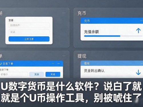 U数字货币是什么软件？说白了就是个U币操作工具，别被唬住了