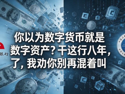 你以为数字货币就是数字资产？干这行八年了，我劝你别再混着叫