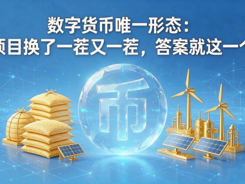 数字货币唯一形态：项目换了一茬又一茬，答案就这一个