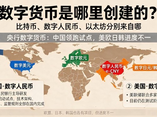 数字货币是哪里创建的？比特币、数字人民币、以太坊分别来自哪