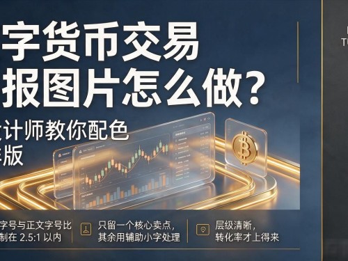 数字货币交易海报图片怎么做？老设计师教你配色与排版