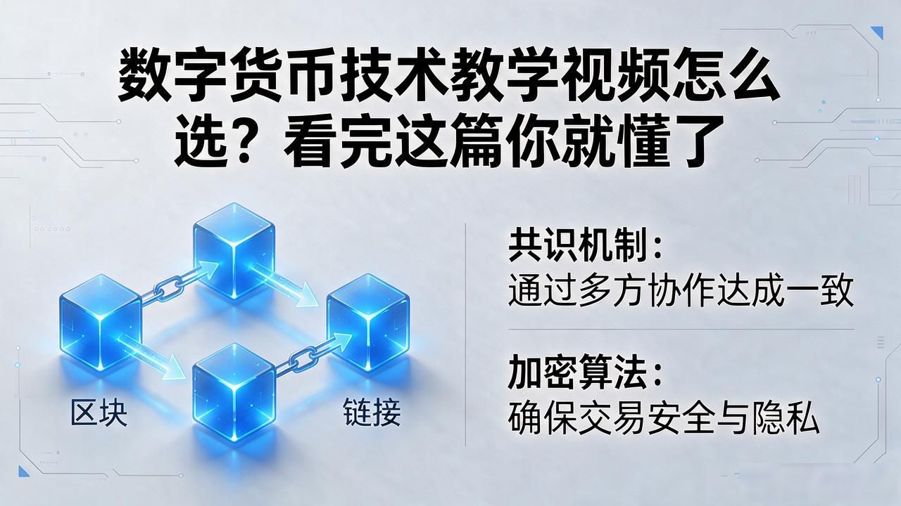 数字货币入门教学视频_数字货币技术教学视频_优质区块链技术讲解视频