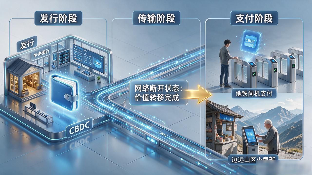 央行数字货币流通逻辑_CBDC发行中转终端闭环_央行发行数字货币cbdc的流通逻辑