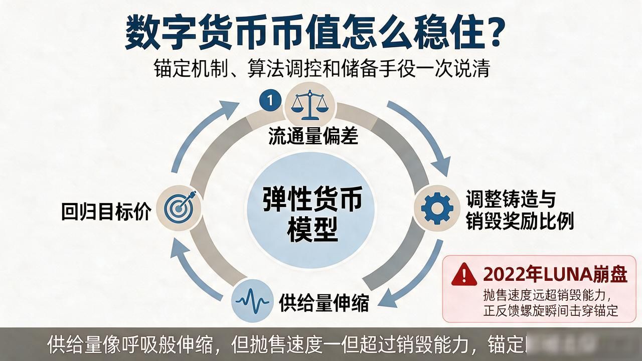 数字货币锚定设计_弹性调控储备背书_数字货币的币值维护