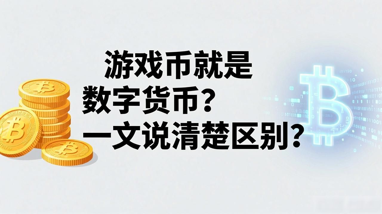 游戏币和数字货币的本质区别_游戏币不是数字货币吗_游戏币的特点和价值