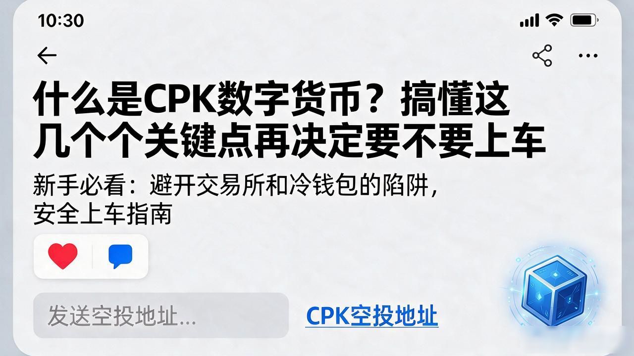 什么是cpk数字货币_CPK知识贡献数字资产_CPK社区驱动型代币
