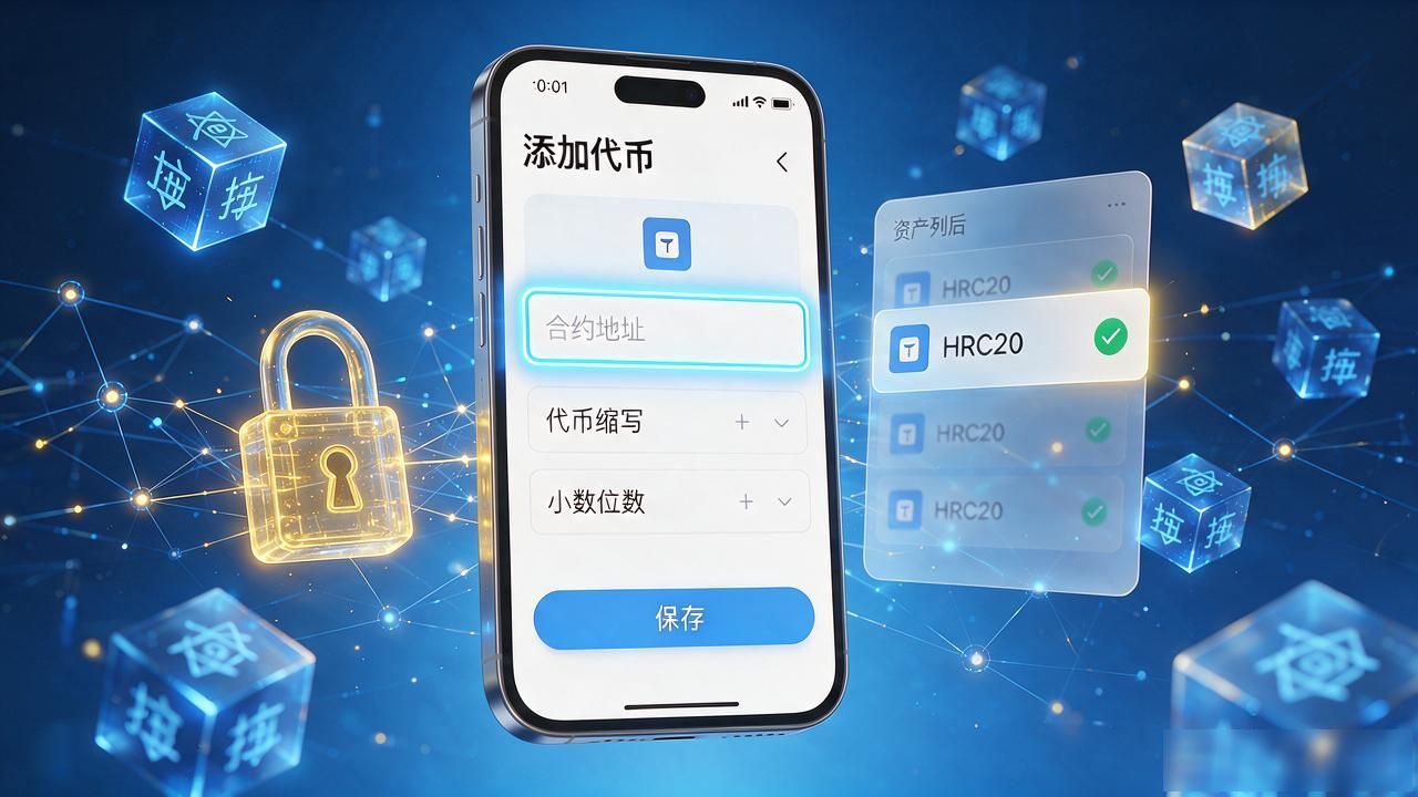 imtoken如何导入HRC20_imToken添加HRC20代币 手动导入自定义代币 imToken钱包搜索不到代币