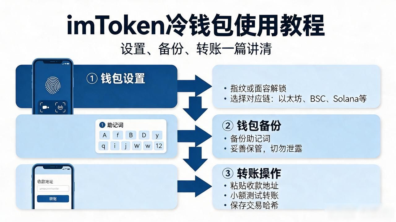 imToken冷钱包新手入门教程_imtoken冷钱包使用教程_私钥安全存储与助记词备份指南