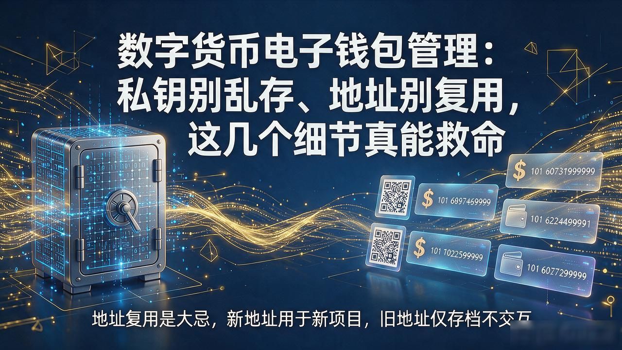 数字货币钱包私钥助记词安全_数字货币电子钱包管理_地址复用风险防范