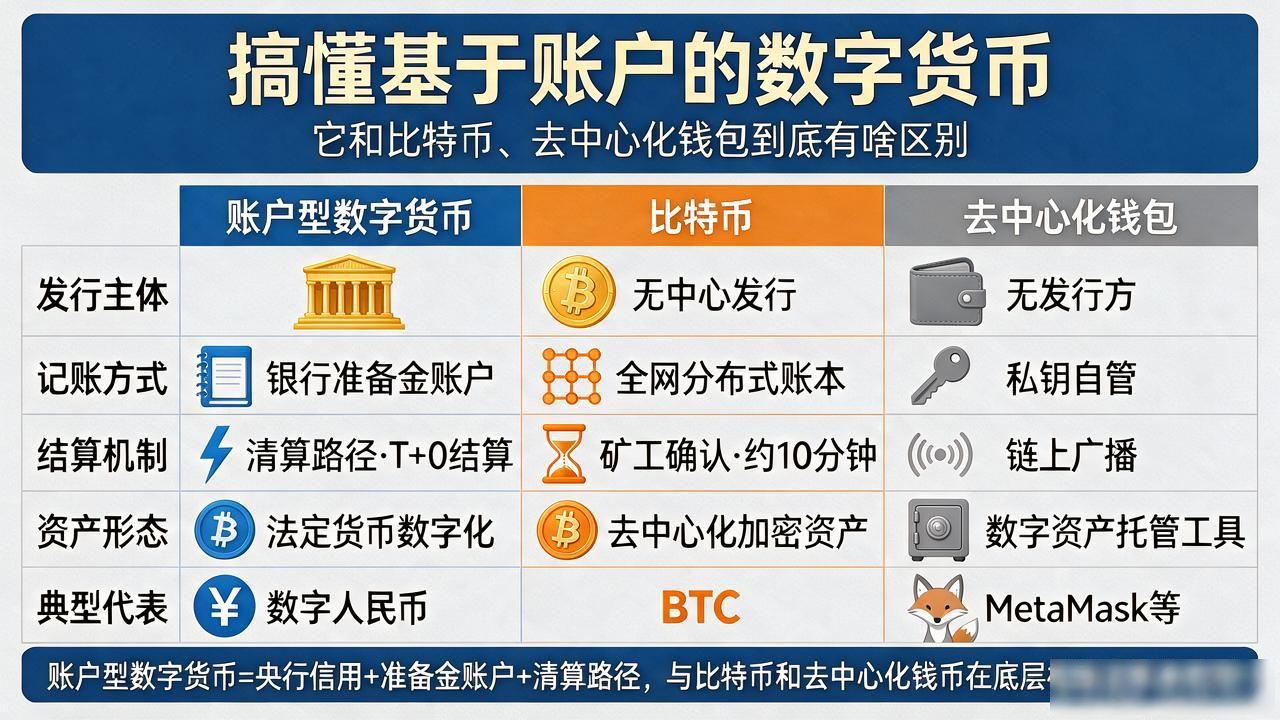 账户型数字货币与比特币区别_基于账户的数字货币_央行数字货币CBDC账户模式优势