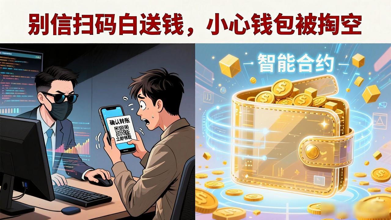 扫码领取数字货币_银行反欺诈工作者揭秘免费虚拟货币二维码诈骗套路_商圈地铁诱导扫码领USDT比特币诈骗