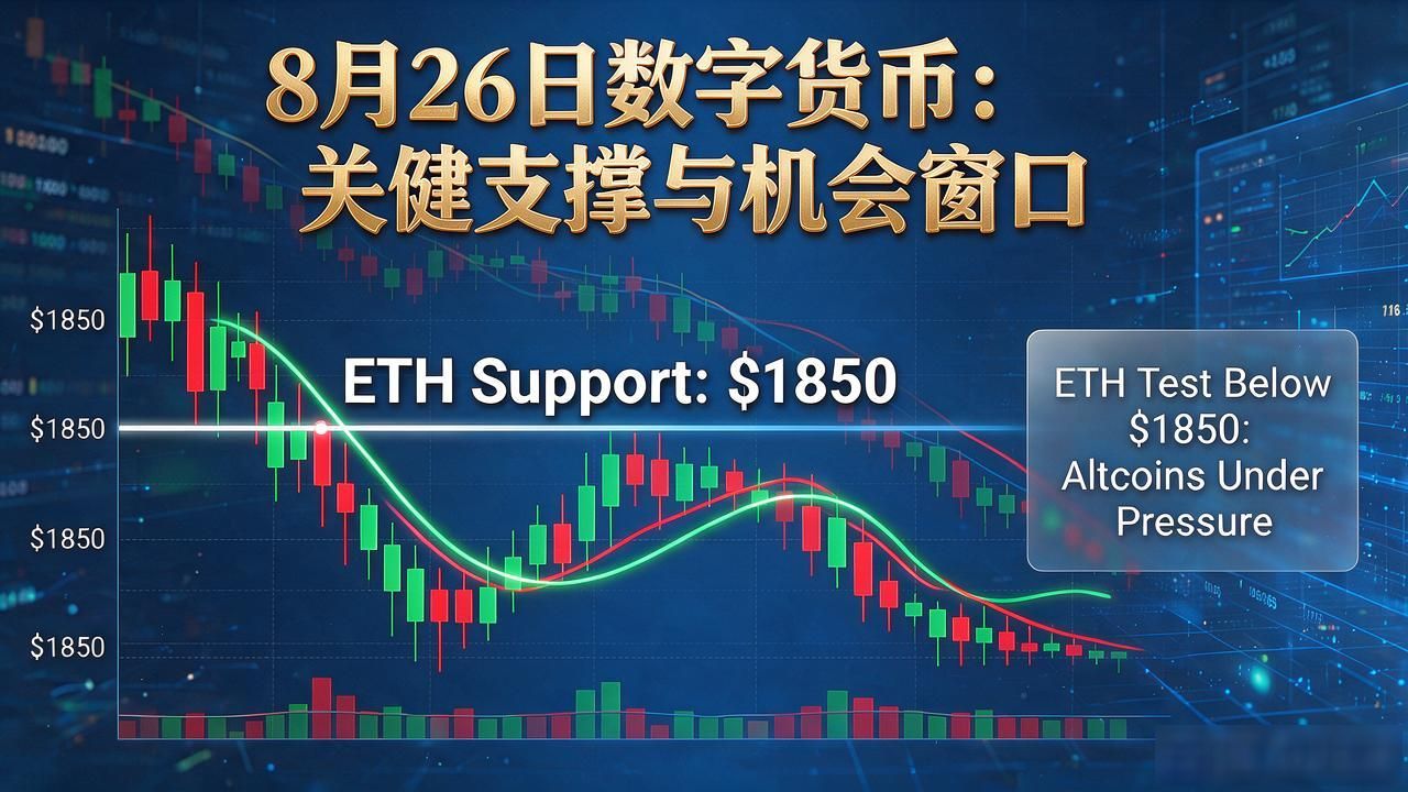 26日比特币BTC能否守住4.7万美元支撑位 以太坊ETH1850美元支撑位对山寨币市场影响 数字货币市场机构散户博弈短线波动风险管理_26日数字货币