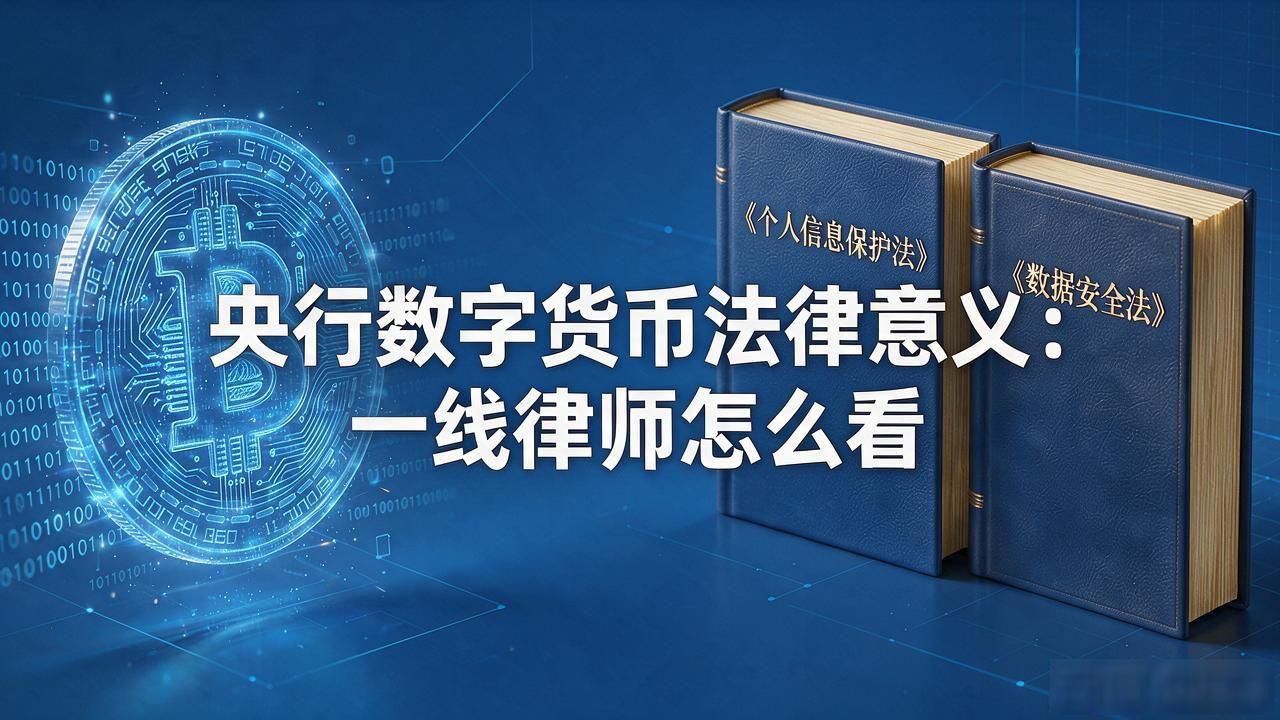 央行数字货币法律意义_CBDC立法讨论 货币主权 合同效力 数据隐私