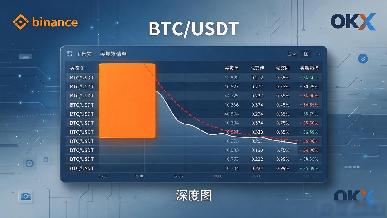加密货币盘口挂单分析技巧_数字货币深度图作用_币安深度图怎么看